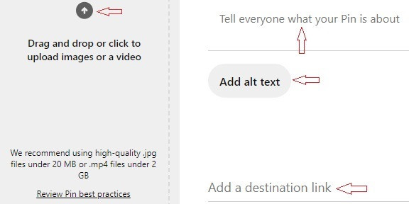 How to Add Amazon Affiliate Links on Pinterest image 7 pinterest fill in relevant details for pin and add images makextramoneyonline