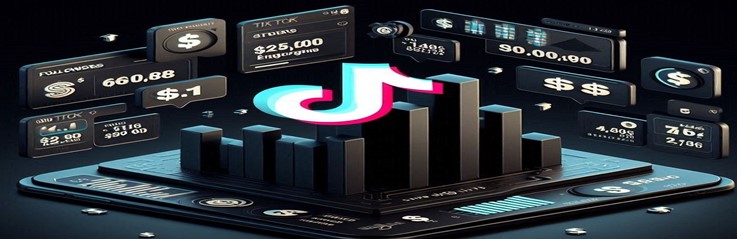 How-To-Make-Money-On-Tiktok-A-Beginners-Guide-featured-image-632x1950w-tiktok-logo-amongst-statistics-and-dollar-signs-make-xtra-money-online