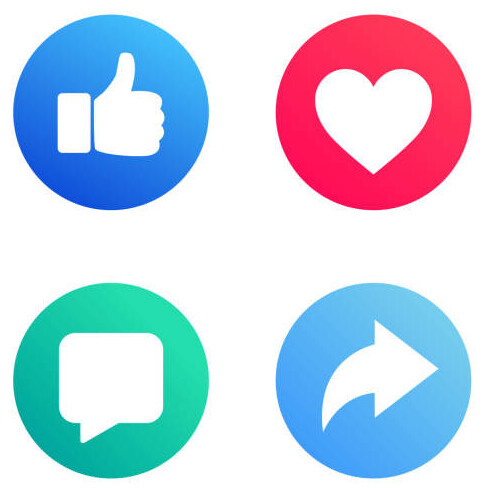 Earn Money Using Facebook Like Your Way To Online Income image 1 facebook icons thumbs up heart forward and message make xtra money online
