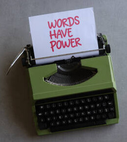 How Can I Increase Organic Traffic To My Affiliate Blog image 2 typewriter with a sign saying words have power make xtra money online