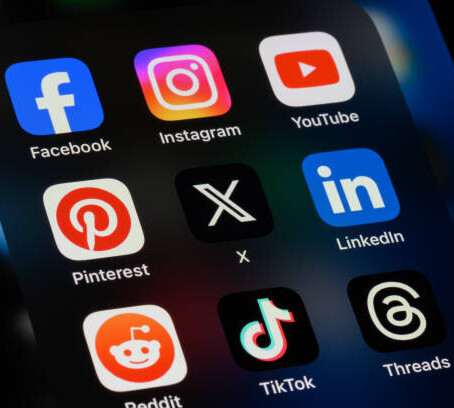 How To Create High Quality Content For Affiliate Marketing image 6 mobile phone screen showing several socail media icons make xtra money online