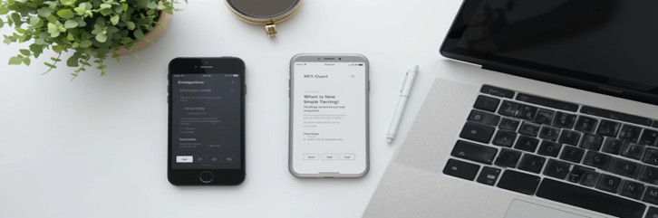 Mobile-Friendly-SEO-Two-smartphones-and-a-laptop-on-a-desk-representing-mobile-friendly-website-design-and-cross-device-optimisation-MXMO