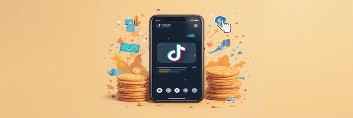 How To Use TikTok For Affiliate Marketing In 2026 Featured image mobile with tiktok on screem and stacks of money MXMO
